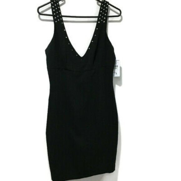 Black Zara Cocktail Dress Size Large - Picture 1 of 5